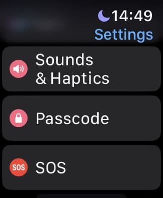 Select the Passcode Tab on Your Apple Watch